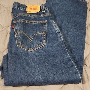 Levi's 569 Boys Size 31x27 Blue Denium Jeans Loose Husky Straight.